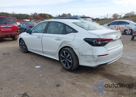 2025 Honda Civic Hybrid Sport/Sport Touring z USA, uszkodzony, nr VIN 2HGFE4F86SH329673